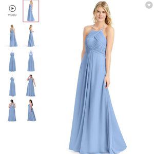 Azazie Ginger - Steel Blue Size 10 NWT